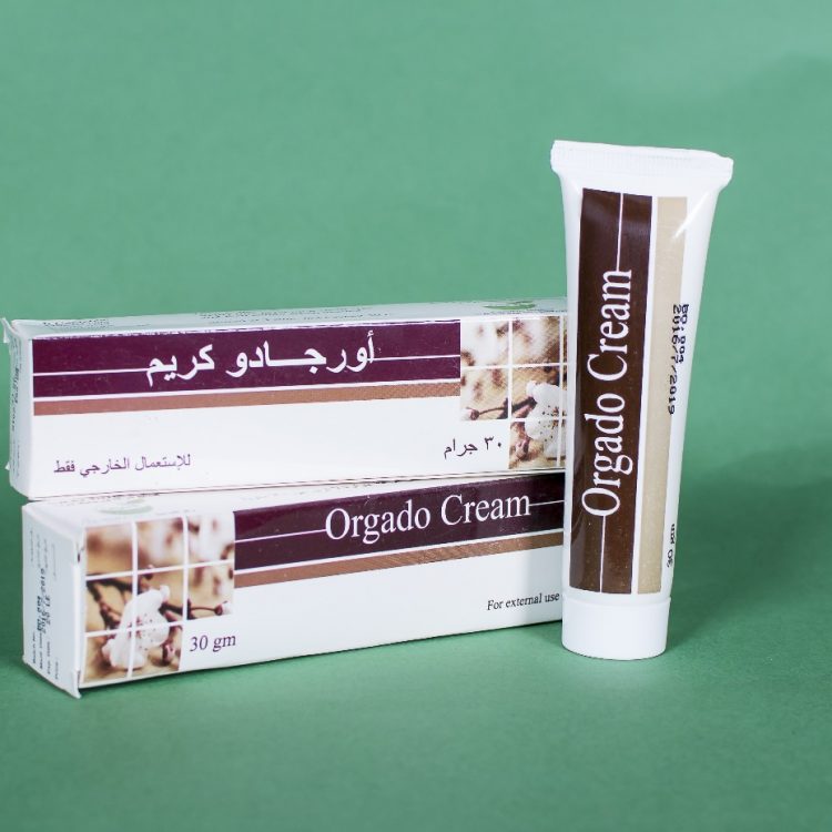 Orgado cream for wound healing